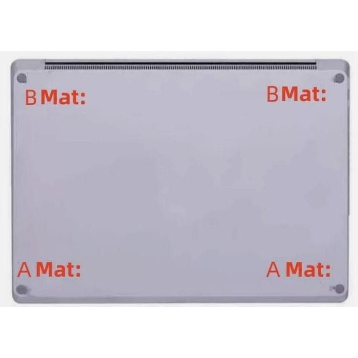 CoreParts Pies de Goma (4 unidades) para Microsoft Surface Laptop 3/4/5 Gen, Cubierta Inferior (2A+2B), Negro 1