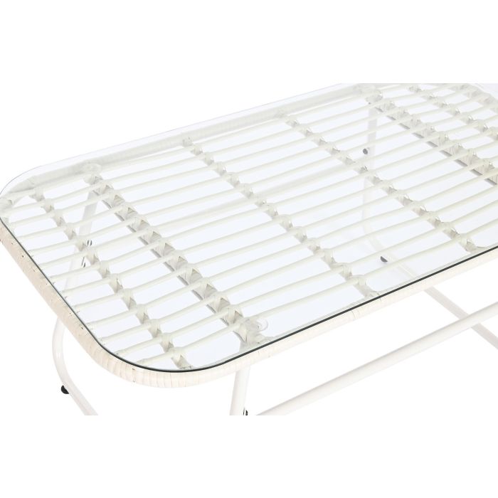 Muebles de Jardín DKD Home Decor Blanco 124 x 74 x 84 cm (4 Piezas) 9 Muebles de Jardín DKD Home Decor Blanco 124 x 74 x 84 cm (4 Piezas) 9