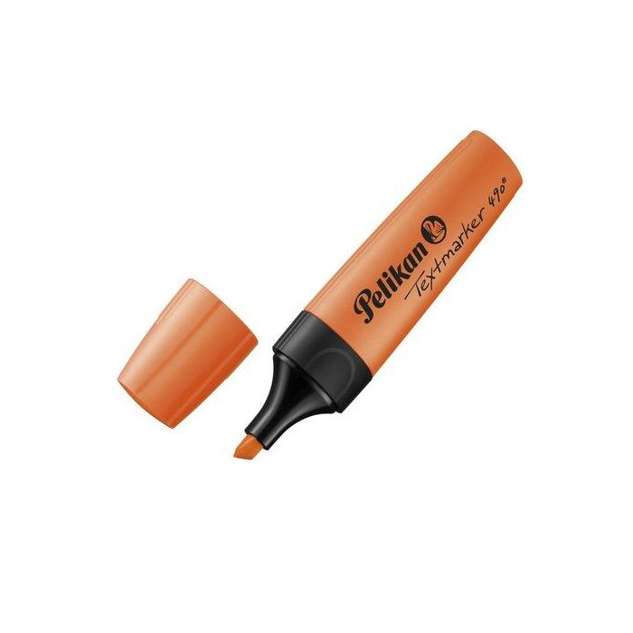Marcador Fluor Pelikan Textmarker 490 Naranja (814119) 10 unidades