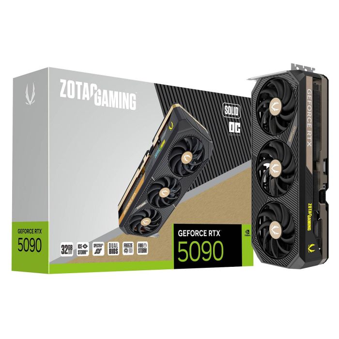ZOTAC GeForce RTX 5090 SOLID OC NVIDIA Tarjeta Gráfica 32 GB GDDR7 7