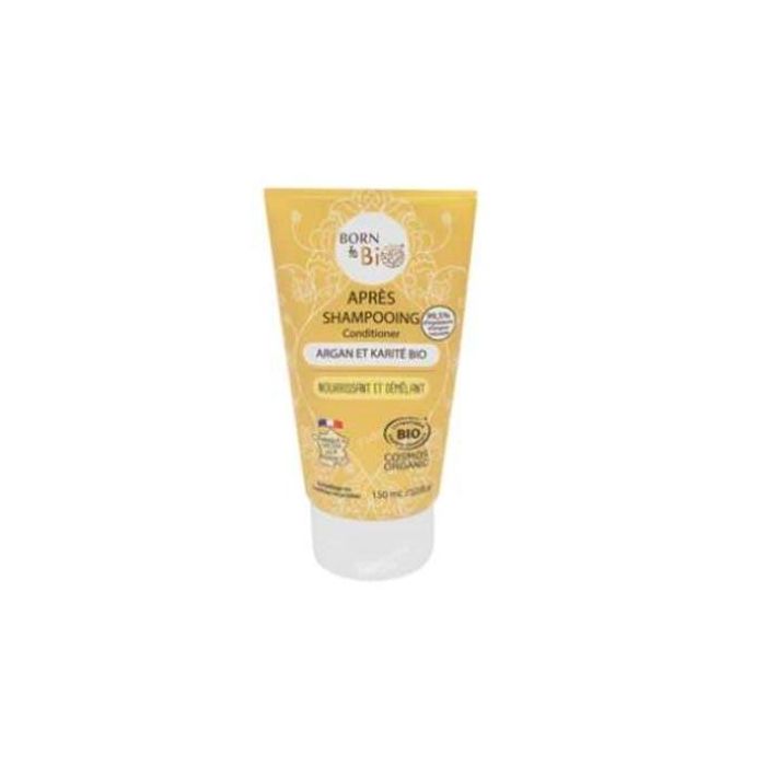 BORN TO BIO Acondicionador Argán y Karité Bio Certificado Cosmos Organic Cabello Seco y Dañado 150 ml