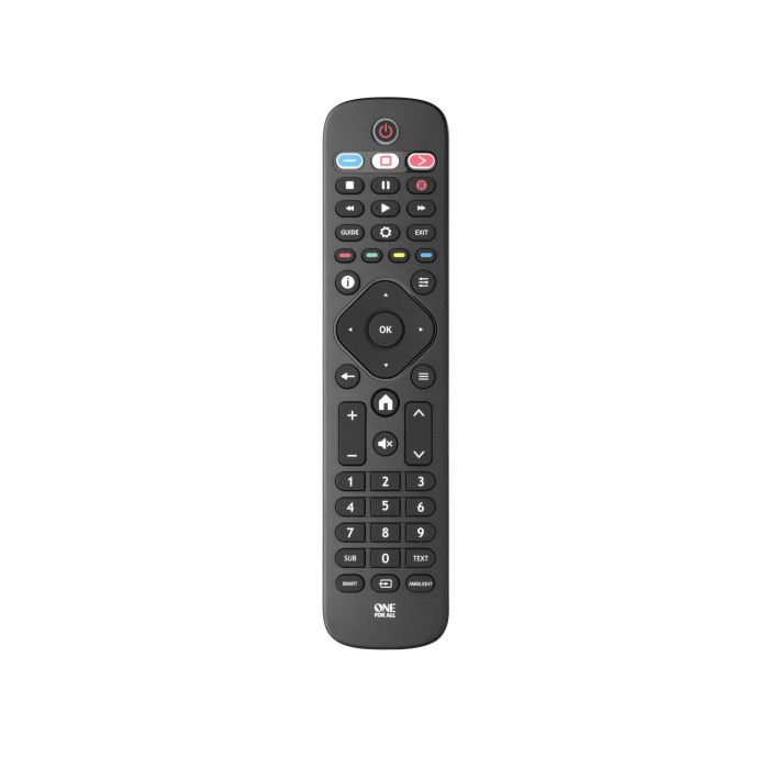 One For All URC4913 Mando de Reemplazo para TV Philips, Compatible con LCD, LED, Plasma, Versión 2021
