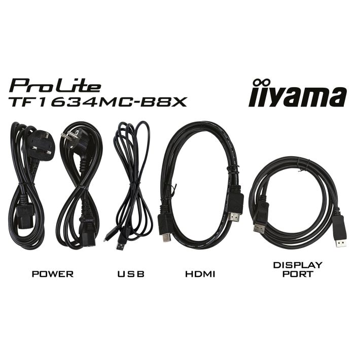 iiyama TF1634MC-B8X Monitor Táctil de 15.6" Full HD LED 1920x1080 con HDMI y DisplayPort 9