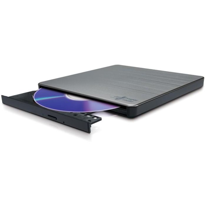 Hitachi-LG GP60NS60 Grabador DVD Externo Delgado USB 2.0 Color Plata para Sobremesa/Portátil, Compatible M-Disc 2 Hitachi-LG GP60NS60 Grabador DVD Externo Delgado USB 2.0 Color Plata para Sobremesa/Portátil, Compatible M-Disc 2