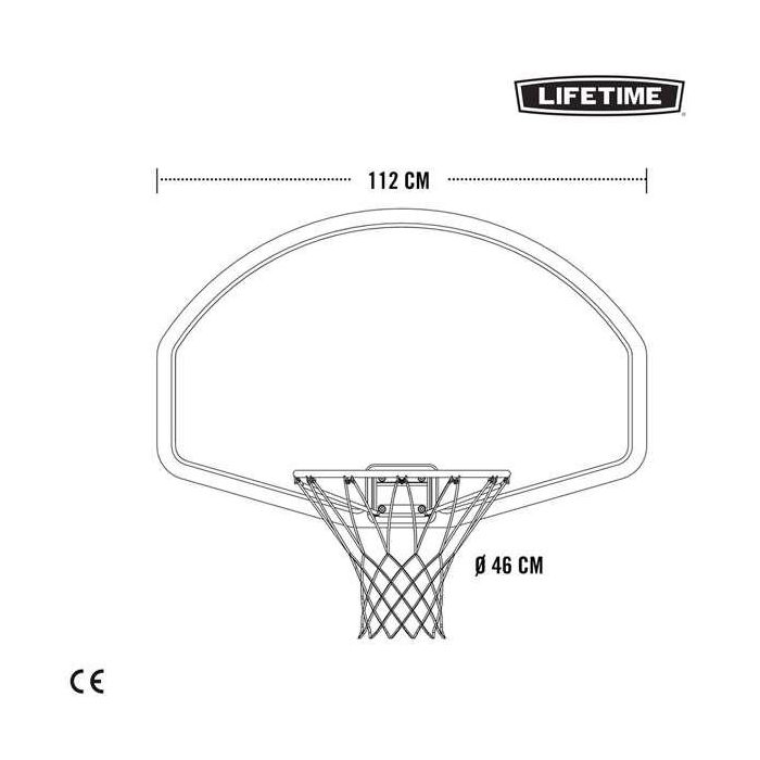 Canasta de Baloncesto Lifetime 112 x 72 x 60 cm 9