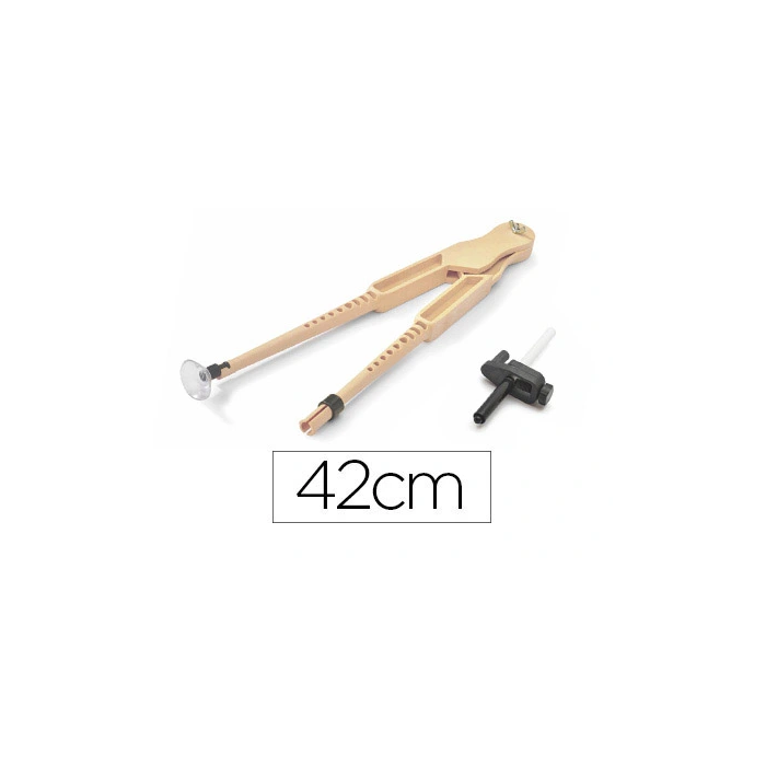 Faibo Compas para encerado de plástico imitación madera con adaptador, 42 cm 0 Faibo Compas para encerado de plástico imitación madera con adaptador, 42 cm 0