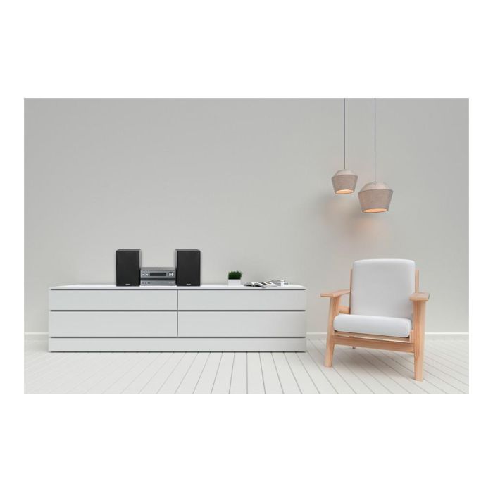 Kenwood M-918DAB-H Microcadena Hi-Fi con DAB+/FM, Bluetooth, CD, USB, 2 Altavoces de 10 W, Negro