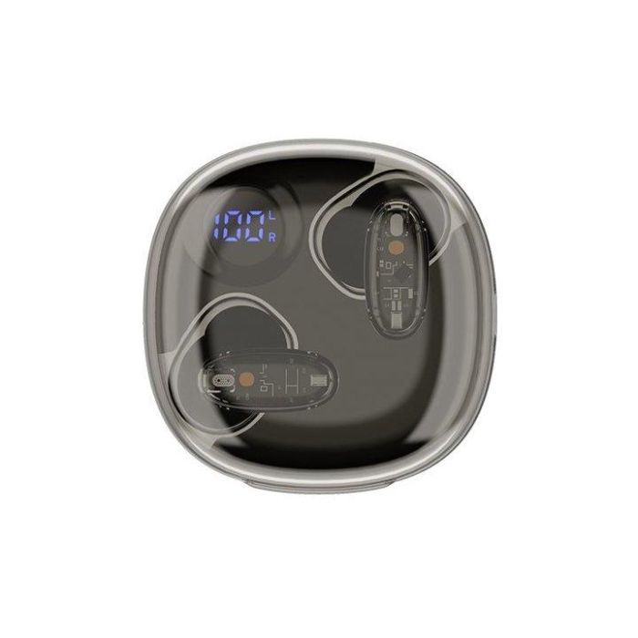 Mars Gaming Auriculares Bluetooth MHIB2 con Estuche de Carga | Autonomía 24h | Negros | Bluetooth 5.4