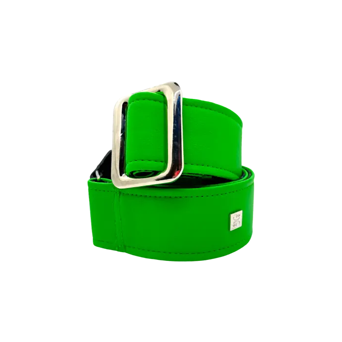 GETM Correa Guitarra Bajo Fly Green Ajustable Hasta 165 cm Polipiel Nailon Piel Color Verde 1