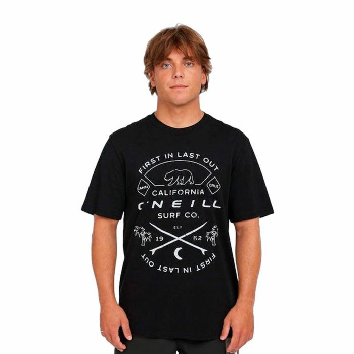 Camiseta de Manga Corta Hombre O'Neill Jack O'Neill Muir Negro 2