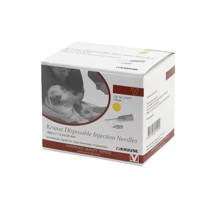 Kruuse Aguja Desechable 0,9x25 mm Amarillo 100Ud