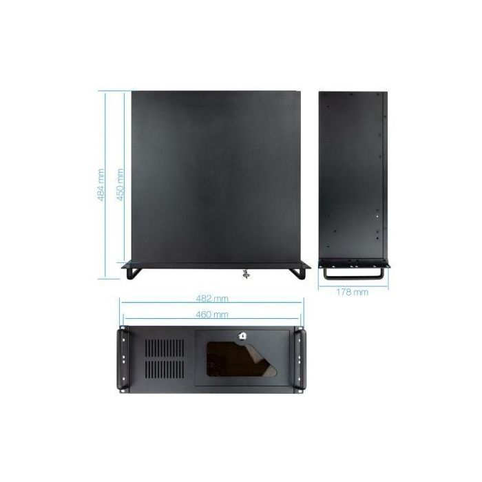 Tooq Caja Rack RACK-406N-USB3 de 4U con 2 x USB 3.0 Frontales para Placas ATX y hasta 7 Ranuras de Expansión 4 Tooq Caja Rack RACK-406N-USB3 de 4U con 2 x USB 3.0 Frontales para Placas ATX y hasta 7 Ranuras de Expansión 4