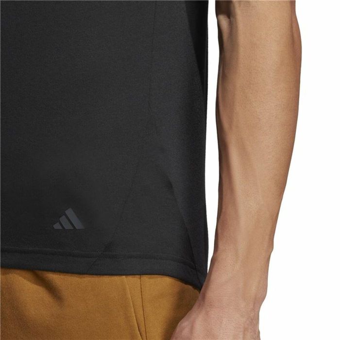 Camiseta de Manga Corta Hombre Adidas Base Negro S 2