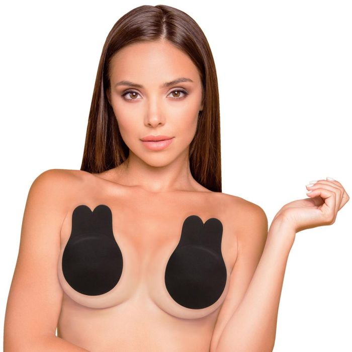 Cosmetic Club Sujetador Adhesivo Push-Up Invisible para Escotes Pronunciados Negro/Beige Tallas A/B/C 3