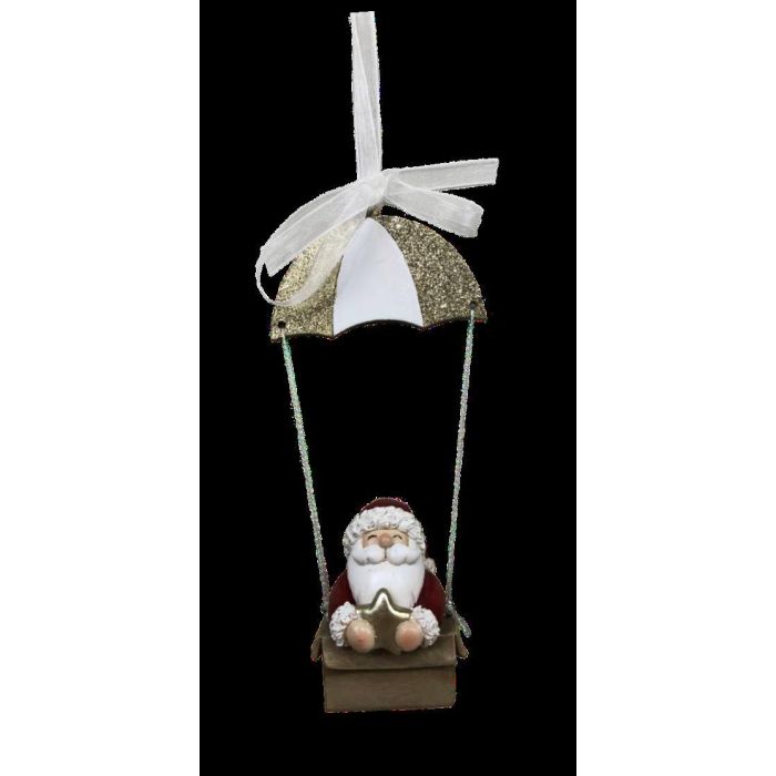 DKD Home Decor Figura Navidad Tradicional de Santa en Resina 4 x 13.5 x 6.5 cm (Pack 6 Unidades Surtidas)