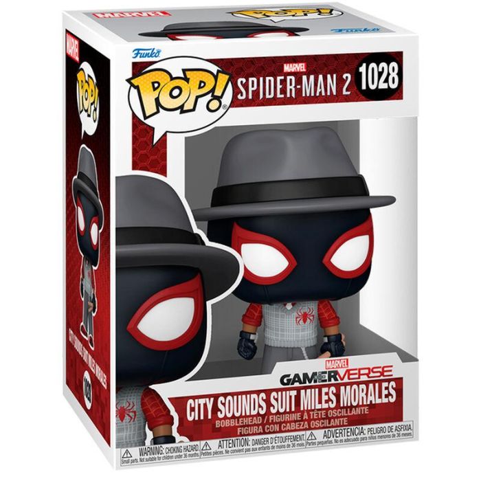 Funko POP! Figura de Vinilo Spider-Man 2 City Sounds Suit Miles Morales 9cm