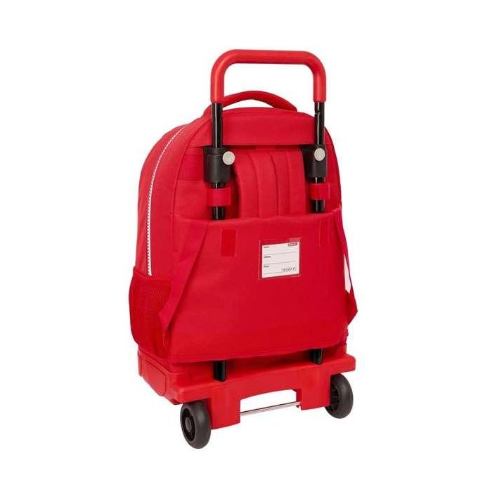 Mochila Escolar con Ruedas Sevilla Fútbol Club Rojo 33 x 45 x 22 cm 4