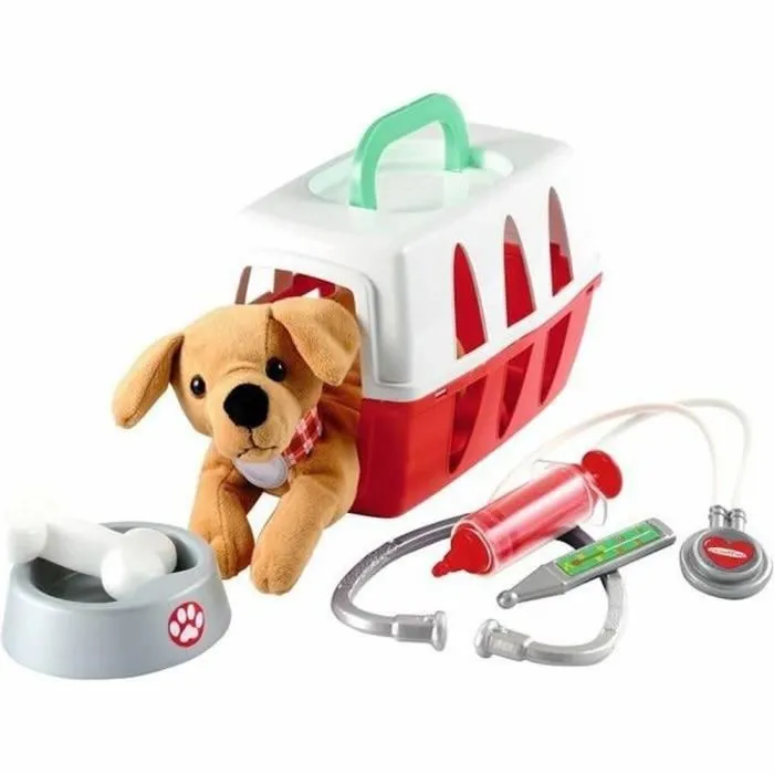 Ecoiffier Maleta Veterinaria 24 cm con Perrito de Peluche y Accesorios para Juego de Roles 2