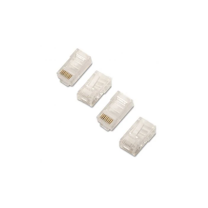 Aisens Conector RJ45 8 Hilos Cat.6 AWG24 para Cable de Red UTP - Bolsa 10 Unidades 1