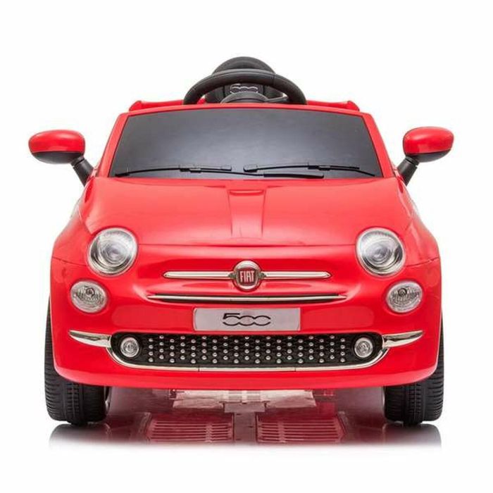 Coche Fiat 500 rojo Con control remoto y MP3 Bateria 6V 4,5 AH -motor 30 W 4