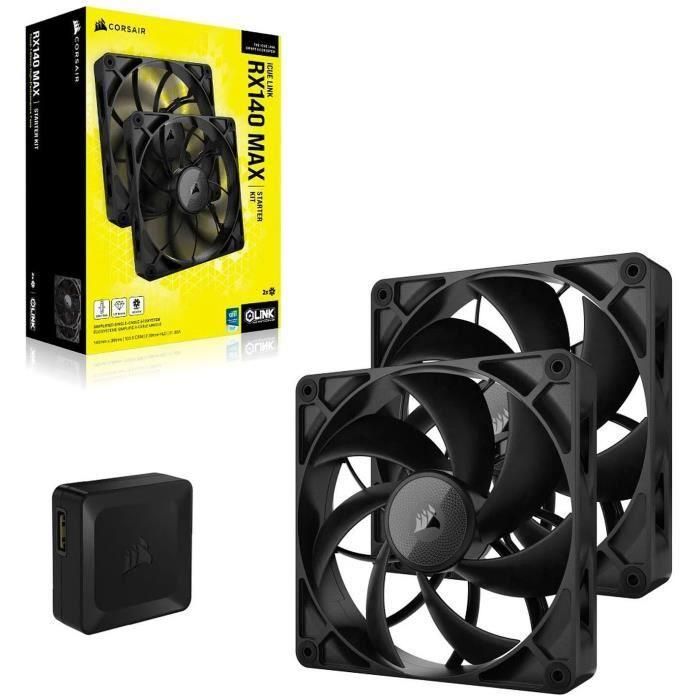 Corsair CO-9051044-WW iCUE LINK RX140 Max Ventilador doble de 2" de grosor para Refrigeración de PC 2