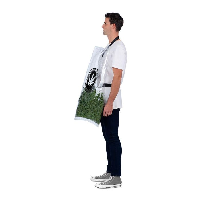 Disfraz bolsa de hierba bolsa con correas y espumillón talla one size adult 8 Disfraz bolsa de hierba bolsa con correas y espumillón talla one size adult 8