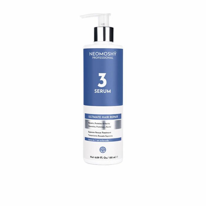 Neomoshÿ Ultimate Hair Repair Serum con Keratina para Cabello Dañado y Áspero, Antiencrespamiento, Sin Aclarado, 180 ml