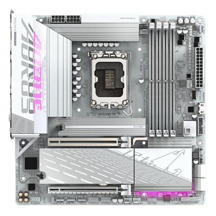 GIGABYTE B860M AORUS ELITE WF6E ICE Intel B860 LGA 1851 (Socket V1) micro ATX 1 GIGABYTE B860M AORUS ELITE WF6E ICE Intel B860 LGA 1851 (Socket V1) micro ATX 1