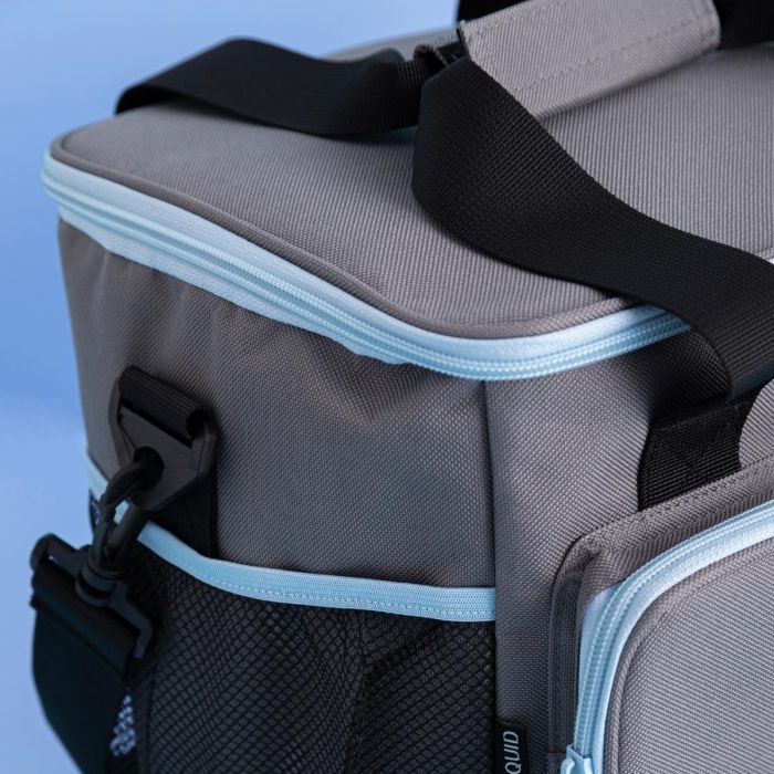 Quid Bolsa Térmica Sugar Gris con Asa Bandolera 28x22x26 cm - 15 L 4