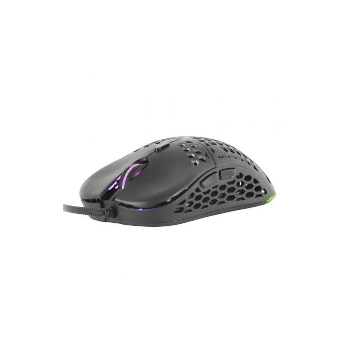 MARS GAMING MM55 Ratón Gaming 12800DPI USB Negro RGB 55g