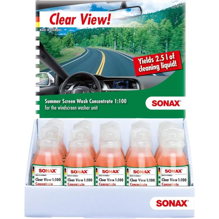 Sonax SX03711000 Visión Clara 1:100 Concentrado Aditivo Limpiaparabrisas Verano Insectos y Suciedad Sonax SX03711000 Visión Clara 1:100 Concentrado Aditivo Limpiaparabrisas Verano Insectos y Suciedad