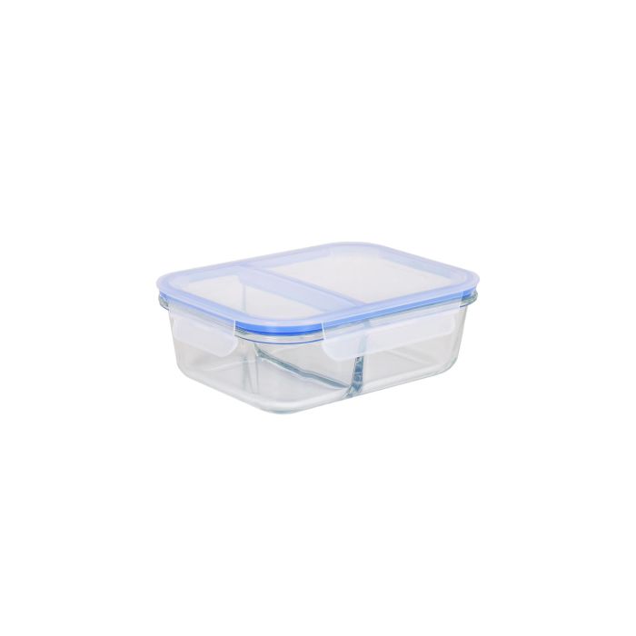 Fiambrera rectangular Quttin, 2 compartimentos, 18.3 x 14.3 cm, 580 cc (6 Unidades) 3 Fiambrera rectangular Quttin, 2 compartimentos, 18.3 x 14.3 cm, 580 cc (6 Unidades) 3