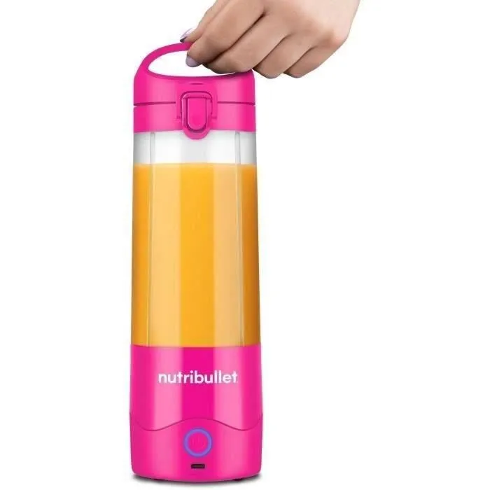 Nutribullet Licuadora Portátil NBP003MA 70W 0.475L Rosa con 1 Botella Incluida 1