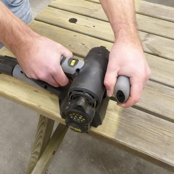 Fartools Renovador Multimaterial 420W Cepillo Abrasivo Ø80mm Abatible Compacto, Velocidad Variable 1000-3200 rpm para Madera, Metal, Piedra 2