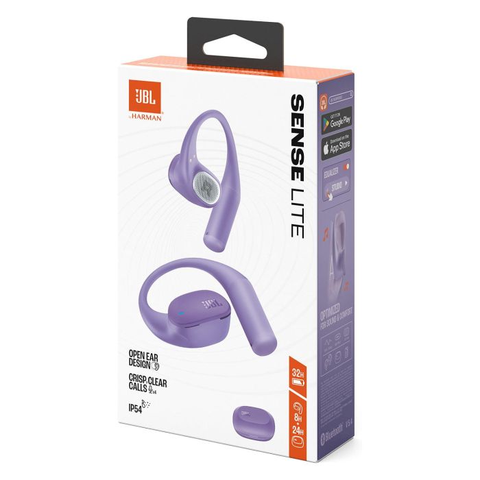 JBL Sense Lite Auriculares Inalámbricos con Gancho de Oreja, Bluetooth 5.4, Resistencia IP54, 8h de Autonomía, Color Púrpura 8