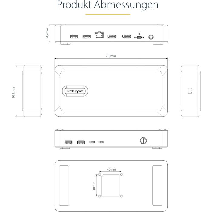 Dockstation Startech 155UE-USB4-DOCK 9