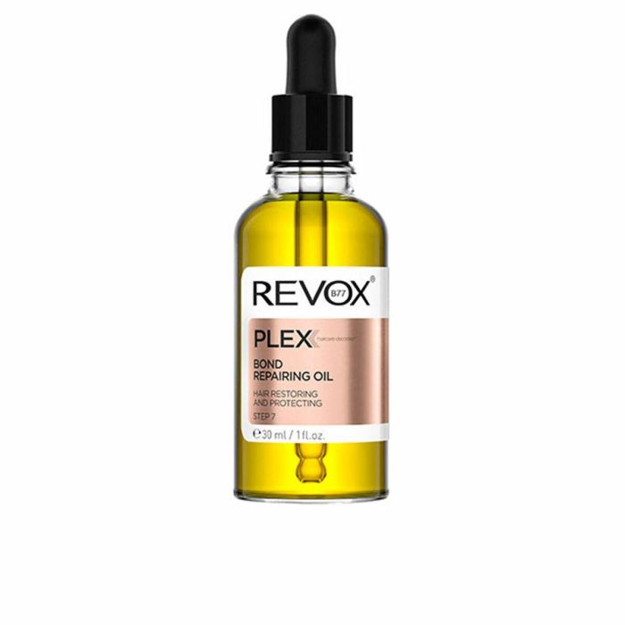 Revox B77 Aceite Reparador y Fortalecedor para Cabello, 30ml - Paso 7 del Sistema PLEX Revox B77 Aceite Reparador y Fortalecedor para Cabello, 30ml - Paso 7 del Sistema PLEX