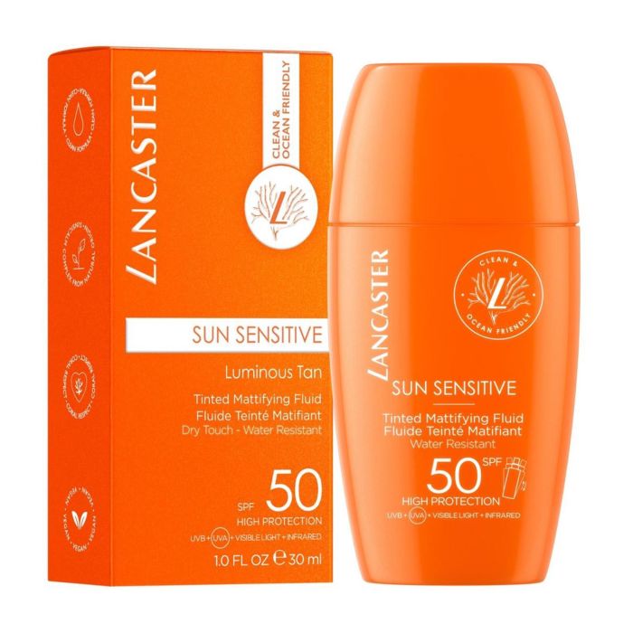 Lancaster Sun Sensitive Tinted Mattifying Fluid Spf50 30 mL Lancaster Sun Sensitive Tinted Mattifying Fluid Spf50 30 mL