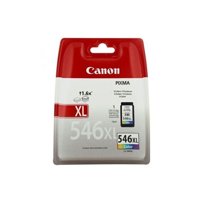 Canon Tinta Tricolor Pixma Mg 2150-3150 - Mx 455-525-395 - Cl 546XL Canon Tinta Tricolor Pixma Mg 2150-3150 - Mx 455-525-395 - Cl 546XL