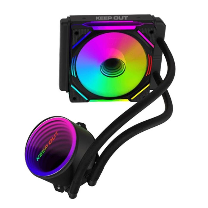 Keep Out Xwx Kit Refrigeración Líquida 120mm RGB para CPU AMD AM4/AM5 150W TDP Negro