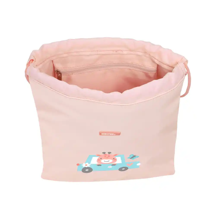 Bolsa Mochila con Cuerdas Safta Jirafa Coral 26 x 34 x 1 cm 3 Bolsa Mochila con Cuerdas Safta Jirafa Coral 26 x 34 x 1 cm 3