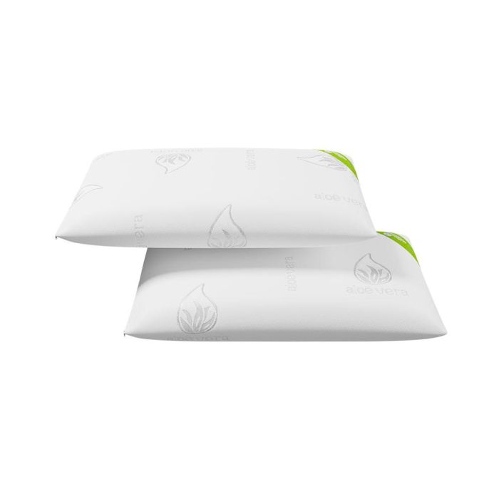 Nalui Almohada Copos Aloe Vera 70 cm (2 Unidades) Tacto Suave Transpirable 1
