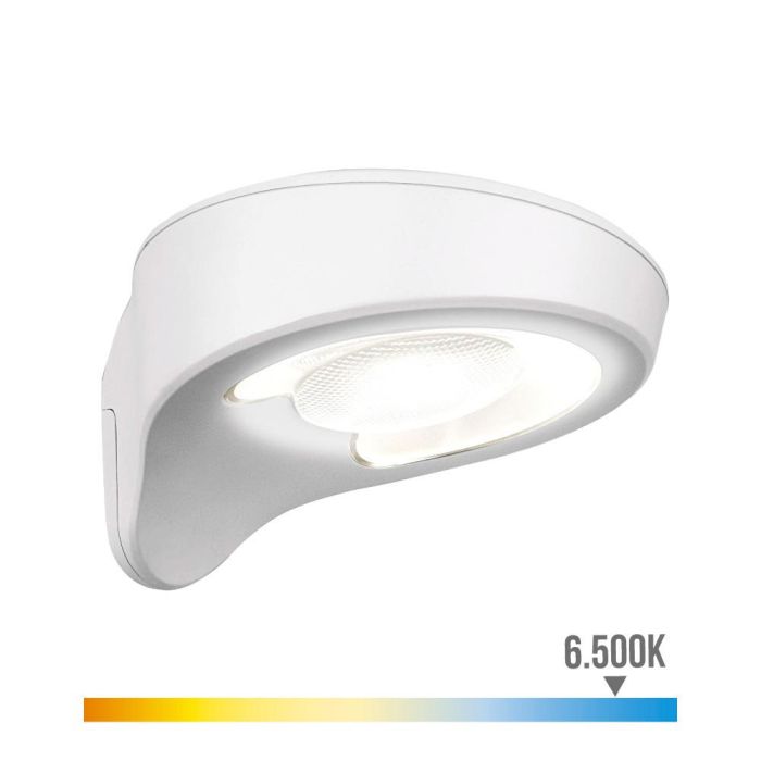 Edm Aplique Solar 2W 200LM 6500K con Sensor, Color Blanco, 31 LEDs, IP44