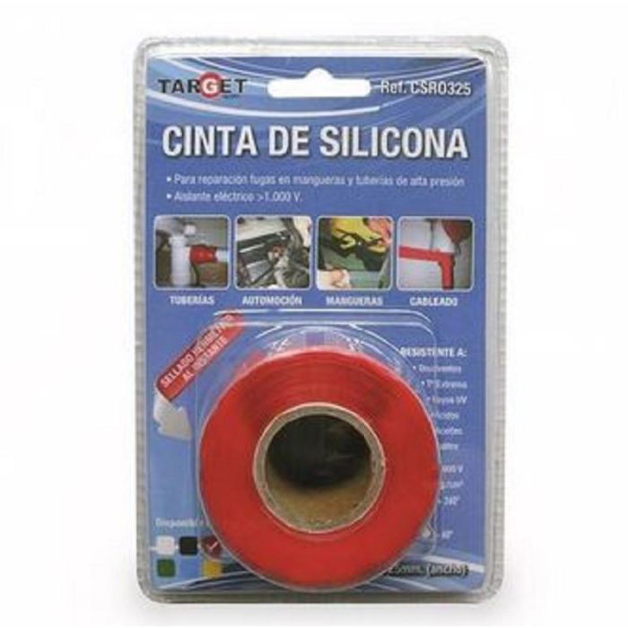 TARGET Cinta de Silicona Roja Autovulcanizable 25mm x 3m