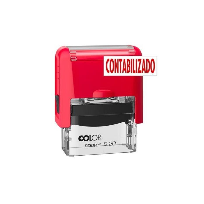 Colop Sello Printer C20 Formula " Contabilizado " Almohadilla E-20 14x38 mm Rojo Colop Sello Printer C20 Formula " Contabilizado " Almohadilla E-20 14x38 mm Rojo