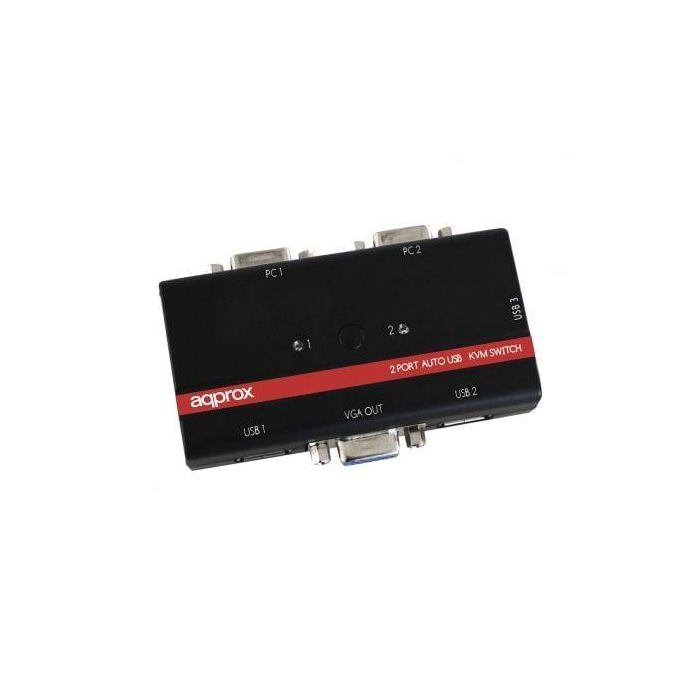 KVM APPROX APPKVMUSB2PV2 PARA 2 PC - 2XUSB PARA TECLADO Y RATÓN - 2 ENTRADAS/1 SALIDA VGA - INCLUYE CABLES - ADMITE RESOLUCIÓN HASTA 2048X1536 0 KVM APPROX APPKVMUSB2PV2 PARA 2 PC - 2XUSB PARA TECLADO Y RATÓN - 2 ENTRADAS/1 SALIDA VGA - INCLUYE CABLES - ADMITE RESOLUCIÓN HASTA 2048X1536 0