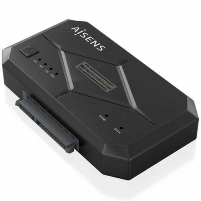 AISENS - ESTACION DE DOCKING ASDS-M2SATA04B SATA 2.5/3.5, M.2 NVMe A USB 3.0/3.1 GEN1, CLONE, NEGRO