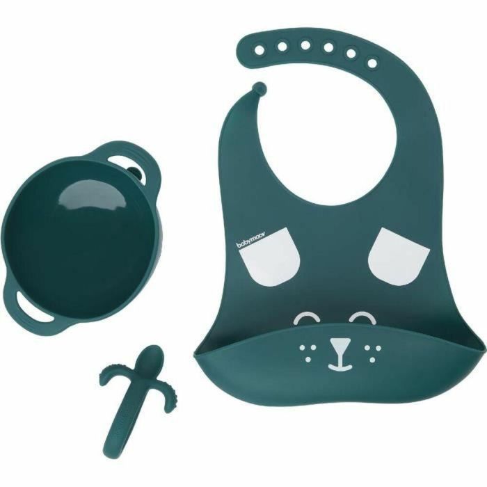 Babymoov FIRST'ISY Juego de Comidas Bebé 6-12 Meses 3 Piezas: Bol Antideslizante, Cuchara 360°, Babero Recuperador, Perro Azul 0 Babymoov FIRST'ISY Juego de Comidas Bebé 6-12 Meses 3 Piezas: Bol Antideslizante, Cuchara 360°, Babero Recuperador, Perro Azul 0