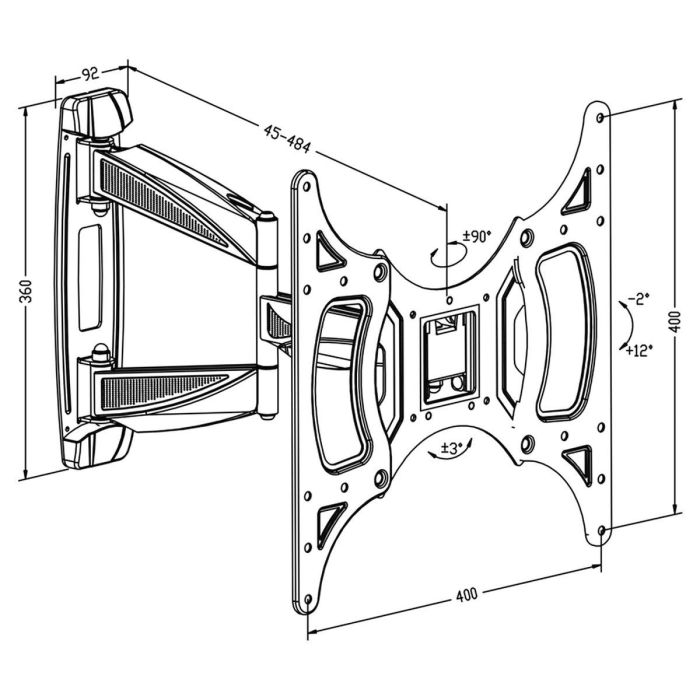 Soporte TV TM Electron 26"-50" 30 Kg 2 Soporte TV TM Electron 26"-50" 30 Kg 2