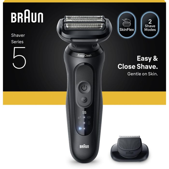 Braun Afeitadora Eléctrica Serie 5 BRA8700216645522 Negra - 50 min Autonomía - Carga Rápida 5 min